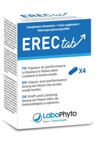 Stimulant d'érection Erec Tab 4 gélules 