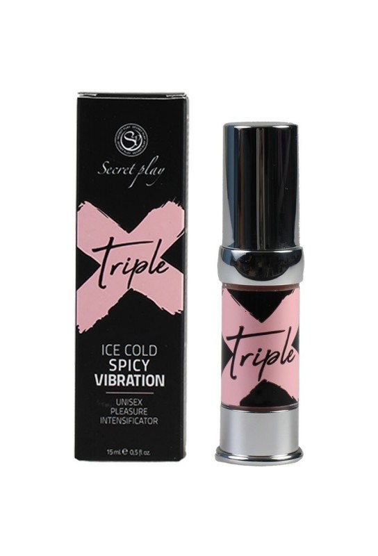 Gel chauffant et vibrant Triple X 15ml 