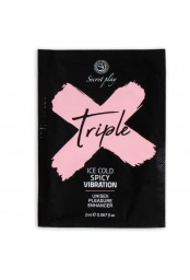 Dosette Gel chauffant et vibrant Triple X 2ml