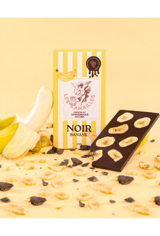 Tablette de Chocolat Aphrodisiaque Noir Banane 100g 