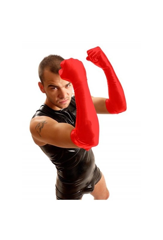 Gants Fist Elbow Rouge 