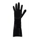 Gant Long Texturé Pleasure Fister Noir 