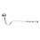 Crochet anal en métal avec poignée Double Ball 10cm