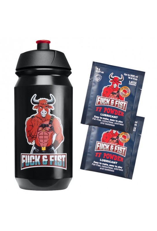 Bouteille pour Lubrifiant Fuck & Fist + 2 Sachets FF Powder 6g 