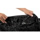 Drap housse Vinyle Fitted Sheet 160 x 200 cm Noir 