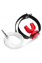 Plug Pénis avec Bâillon Urinoir - Plug 4 x 0.7cm Rouge