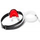 Plug Pénis avec Bâillon Urinoir - Plug 4 x 0.7cm Rouge 