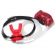 Bâillon Urinoir avec Cage souple Rouge 