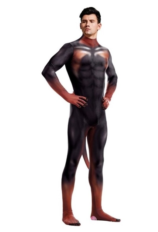 Combinaison Cosplay Doberman Noire et Feu 