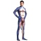 Combinaison Cosplay Dinosaure Raptus Bleu-Blanc 