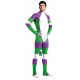 Combinaison Cosplay Cartoon Blanc-Vert-Violet 