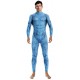 Combinaison Cosplay Sous les mers Fish Bleue