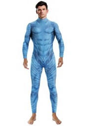 Combinaison Cosplay Sous les mers Fish Bleue