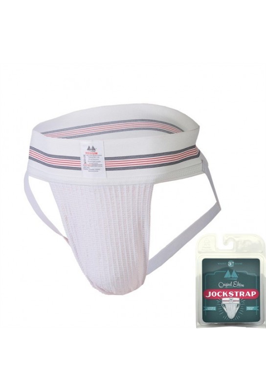 Jockstrap Original Waist 3 Band Blanc 