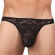 String Dentelle BONG THONG Noir 