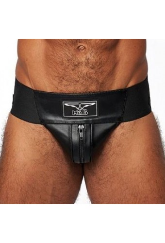 Jockstrap en cuir Mister B Noir 