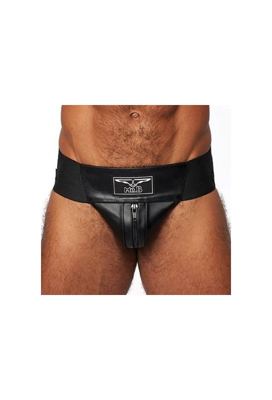 Jockstrap en cuir Mister B Noir 