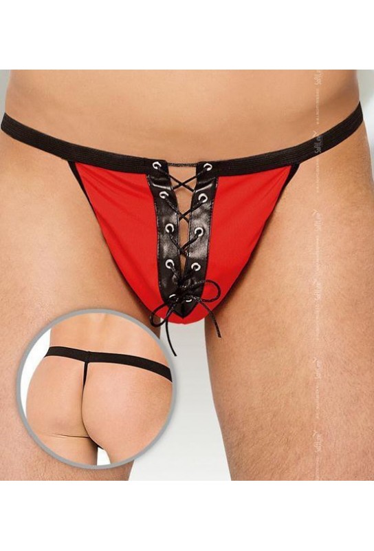 String Homme LACET Rouge 