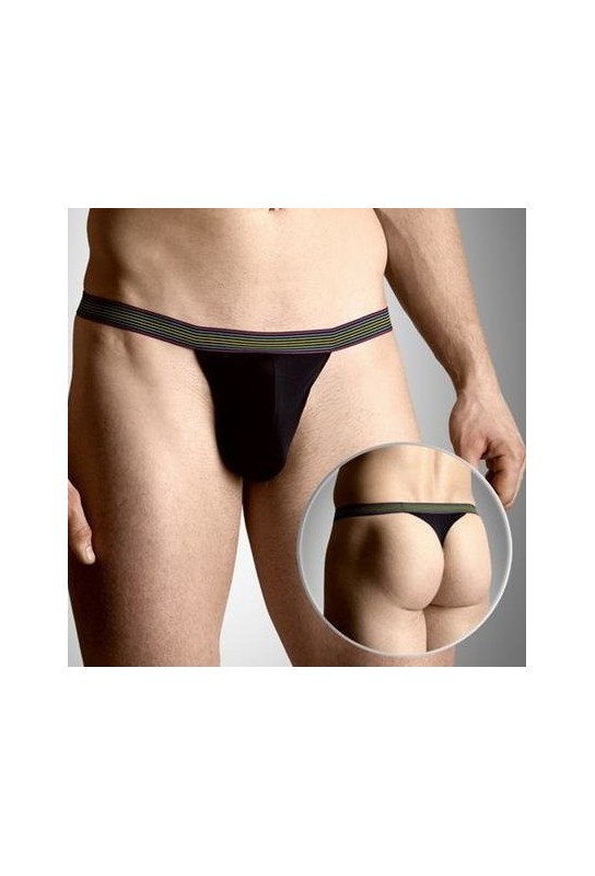 String Homme NEON Noir 