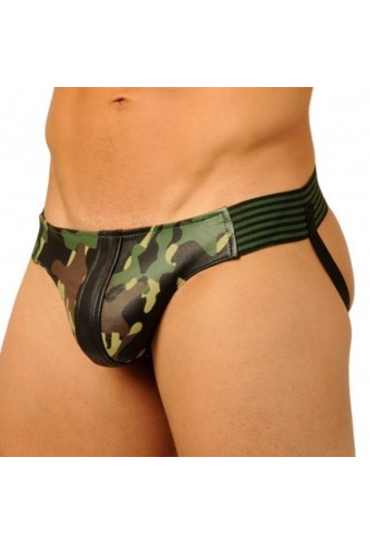 Jockstrap Fist Leather Camo Army 