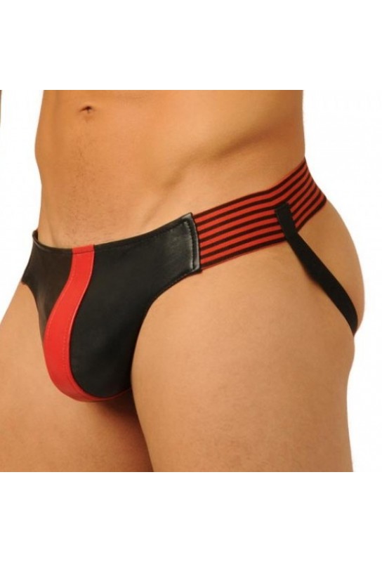Jockstrap Fist Leather Rouge 