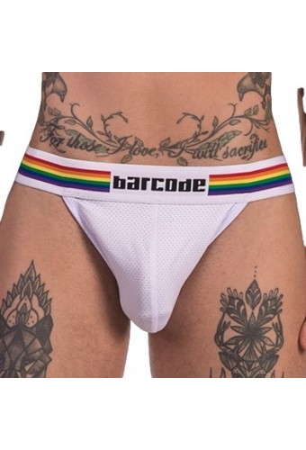 Jockstrap Barcode Pride Blanc 