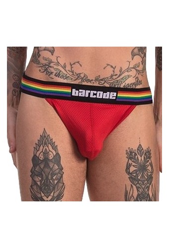 Jockstrap Barcode Pride rouge 