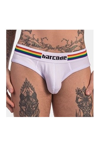 Slip Barcode Pride Blanc 
