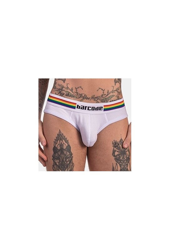 Slip Barcode Pride Blanc 
