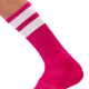 Chaussettes Gym Socks Rose-Blanc 