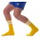 Chaussettes Gym Socks Jaune-Blanc