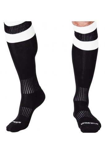 Chaussettes FOOTBALL SOCKS Noir-Blanc 