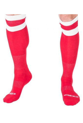 Chaussettes Football Socks Rouge-Blanc 