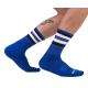 Chaussettes Half Fetish Stripes Bleu Noir Blanc 