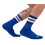 Chaussettes Half Fetish Stripes Bleu Noir Blanc