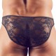 Slip sexy dentelle FlowThin Noir 