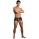 Boxer Bottomless en dentelle Crocthless Noir 