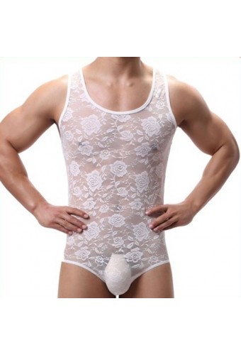 Combi Dentelle TEDDY Blanc 