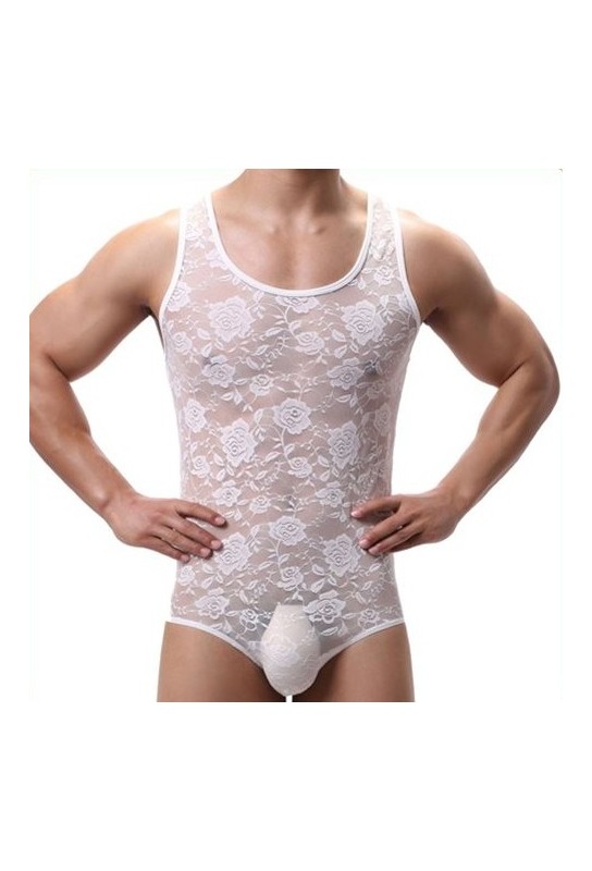 Combi Dentelle TEDDY Blanc 