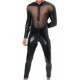 Combinaison intégrale Tulle et Fetish Noire 