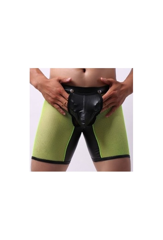 Bottomless Long OPEN IT Jaune Neon 