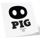 Tatouage éphémère MrB Pig 10 x 10cm 