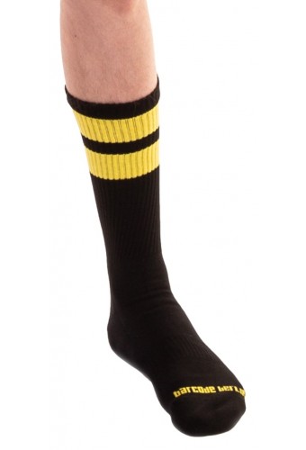 Chaussettes GYM SOCKS Noir-Jaune 