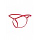 Mini Thong TEAR DROP Rouge 
