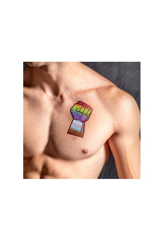 Tatouage éphémère GAY FORCE 10 x 15cm 