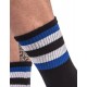 Chaussettes HALF FETISH Noir-Bleu-Gris 