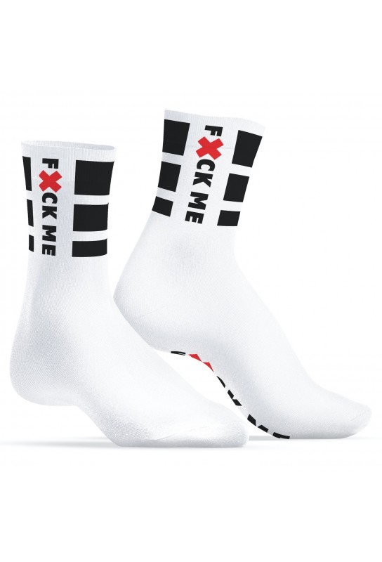 Chaussettes blanches Fuck Me SneakXX 