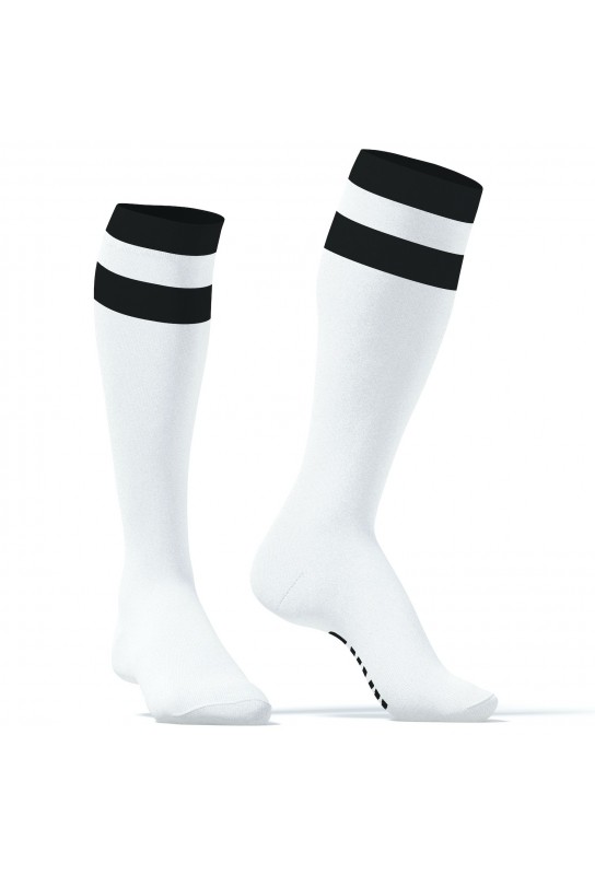 Chaussettes hautes Hard SneakXX Blanc-Noir 