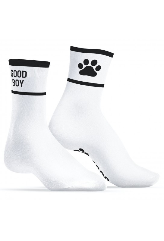Chaussettes Good Boy Blanc-Noir 