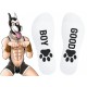 Chaussettes Good Boy Blanc-Noir 
